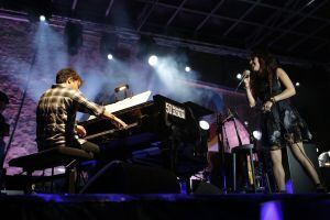 Jamie Cullum durante el concierto de la cantante francesa Zaz