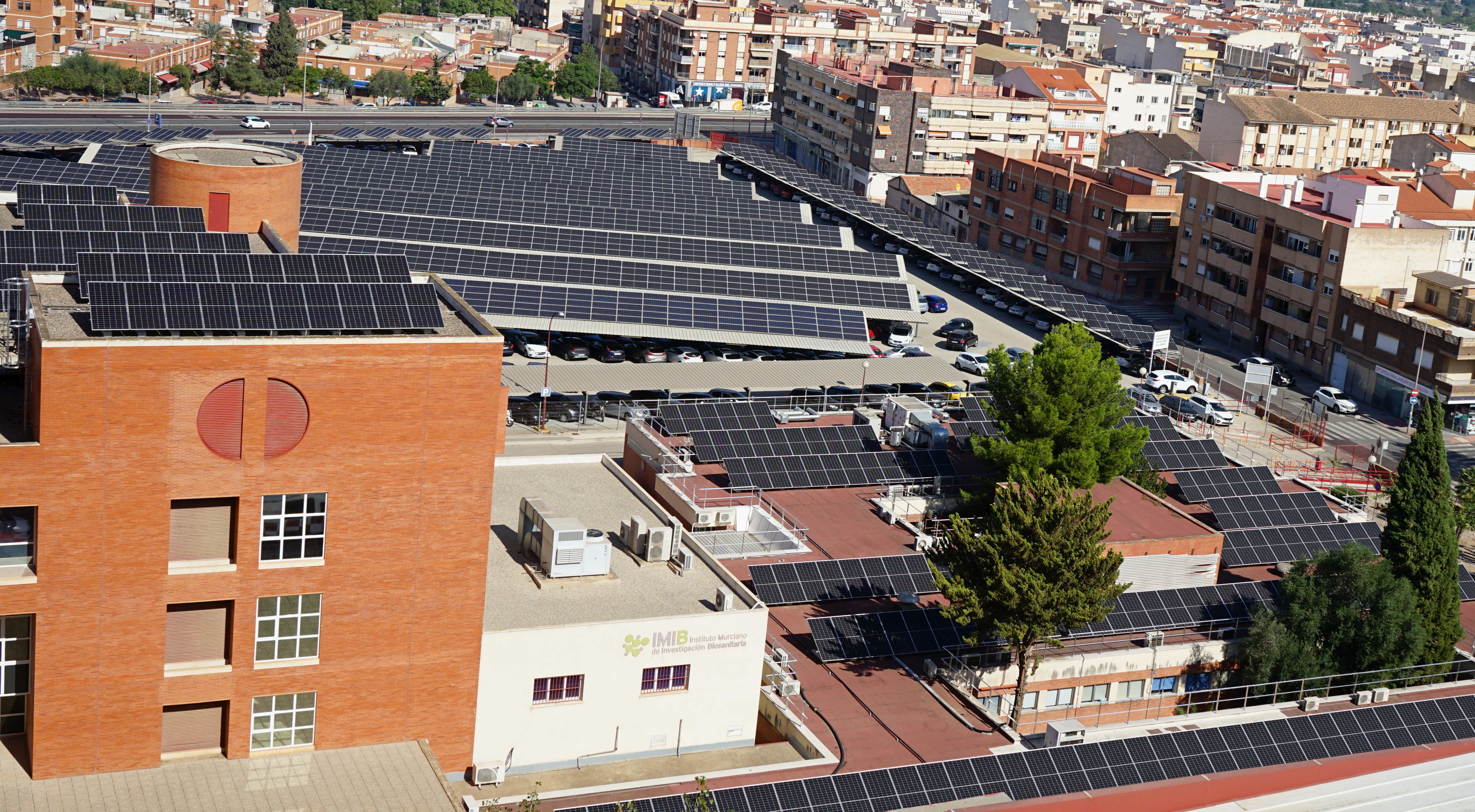 Las placas fotovoltaicas del Hospital de la Arrixaca