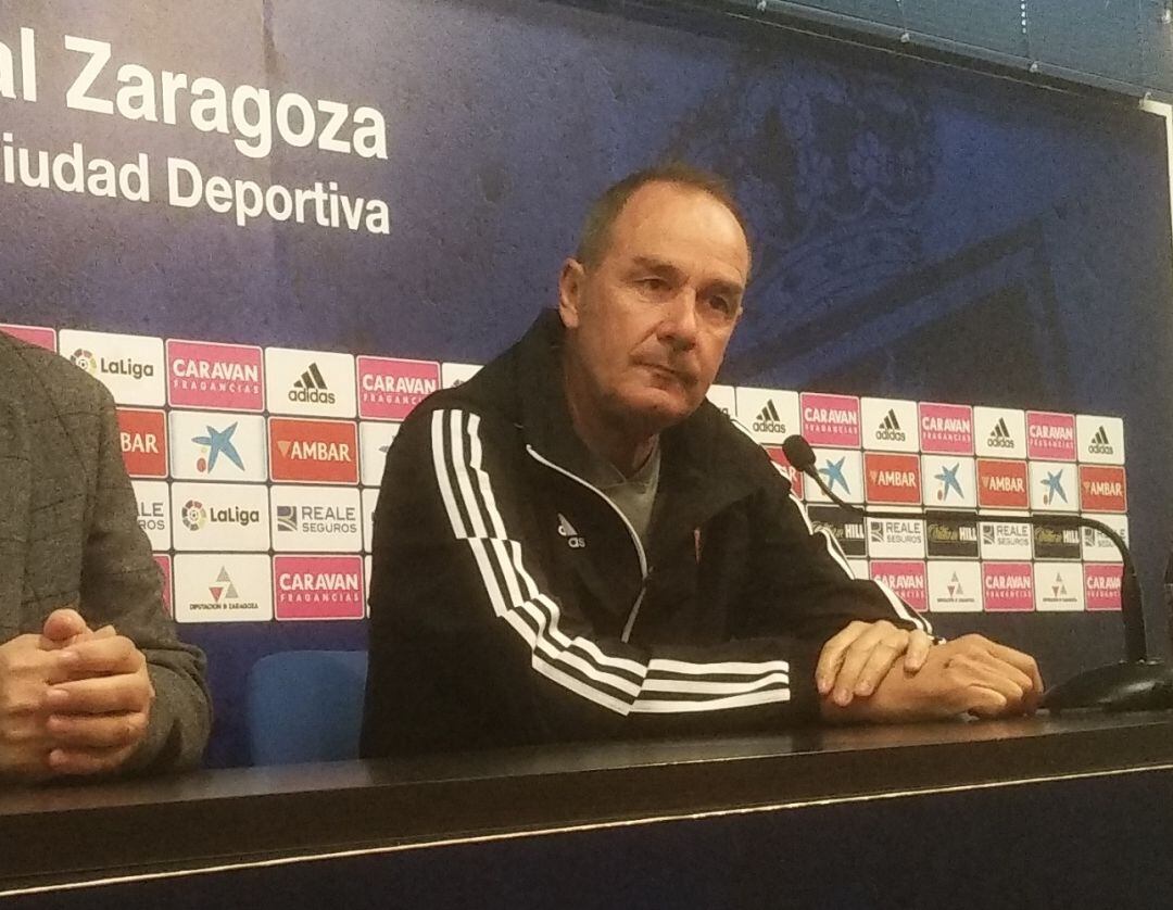 Víctor Fernández en la previa del partido ante el Numancia