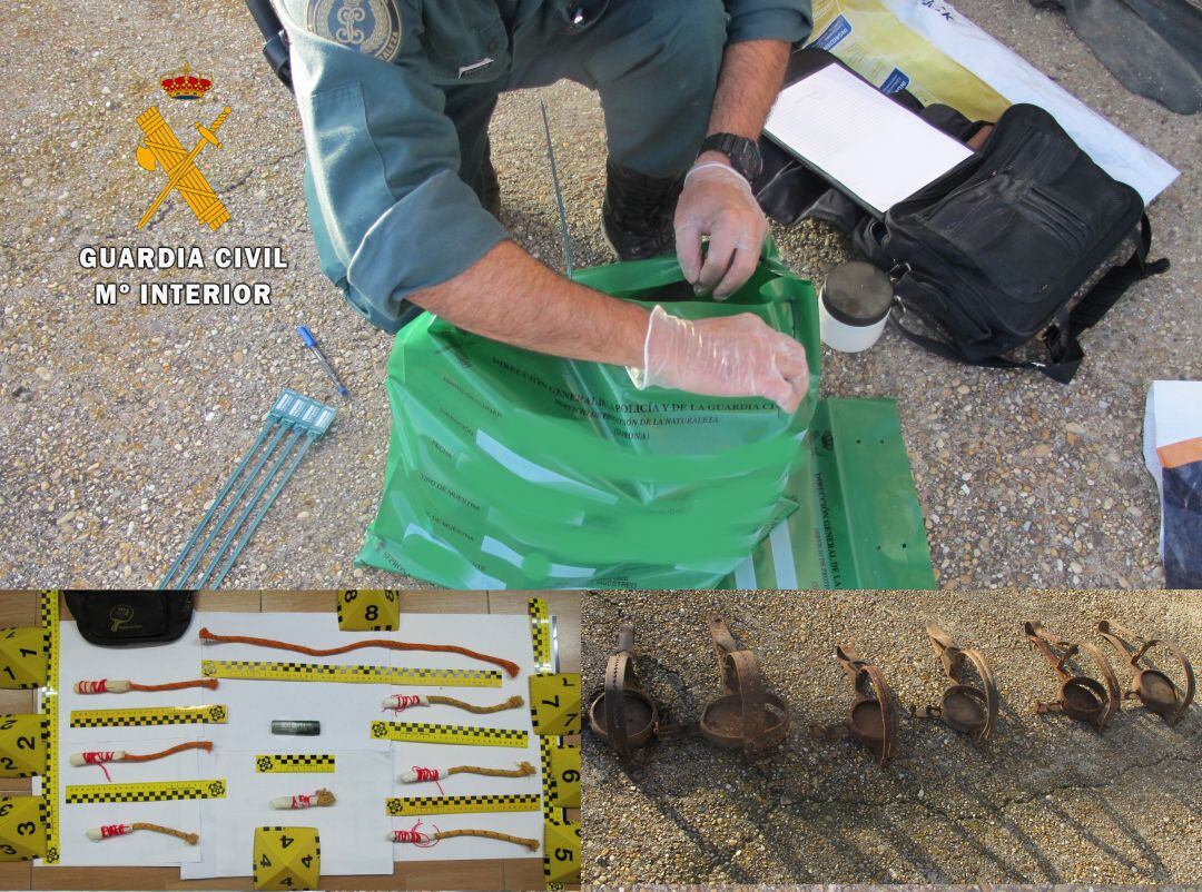 Efectos incautados por la Guardia Civil a las personas detenidas