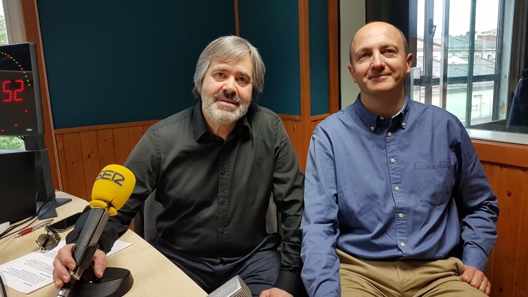 Fernando Collado y Luis Marina en la tertulia de La Ventana de Cantabria 