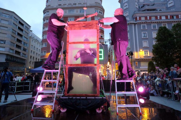 Raúl Alegría en la Plaza del Ayuntamiento