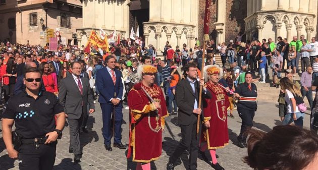 Traslado del pendón del rey Alfonso VIII en 2017.