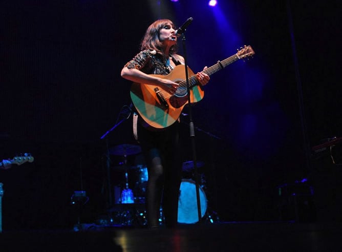 Actuación de Amaral en el Festival Contempopránea de Alburquerque (Badajoz)