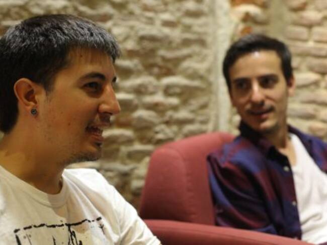 David Ruiz y Jose, durante un momento de la entrevista