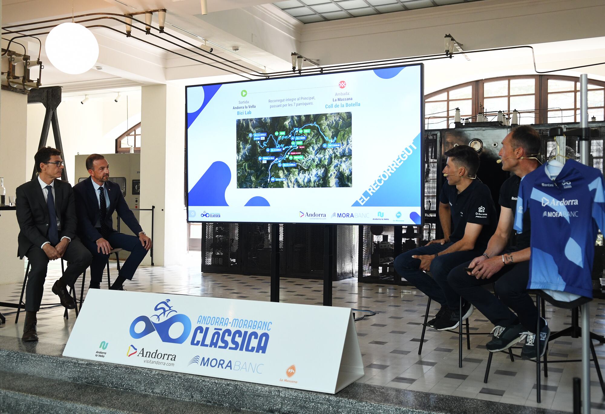 Durant la presentació del recorregut de l'Andorra MoraBanc Clàssica