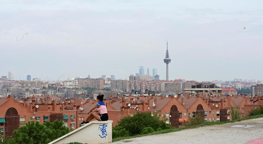 Vista del barrio de Vallecas desde el cerro del Tío Pío.