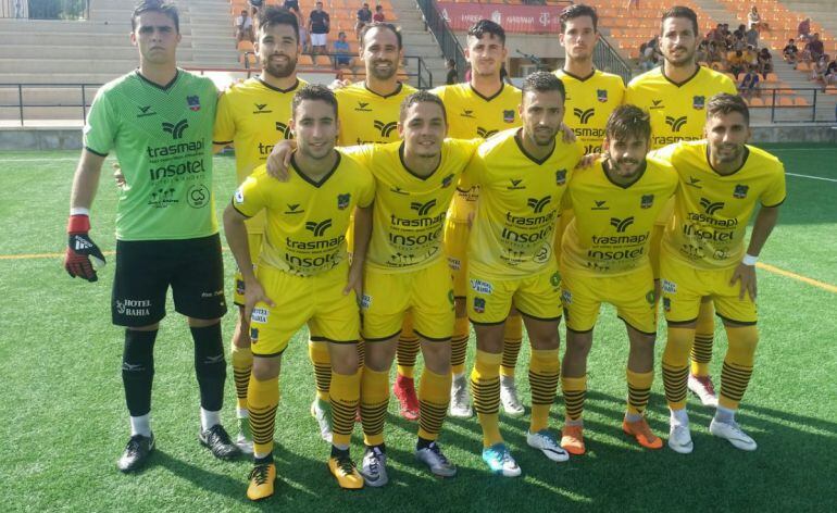 Once inicial del Formentera en el partido de ayer