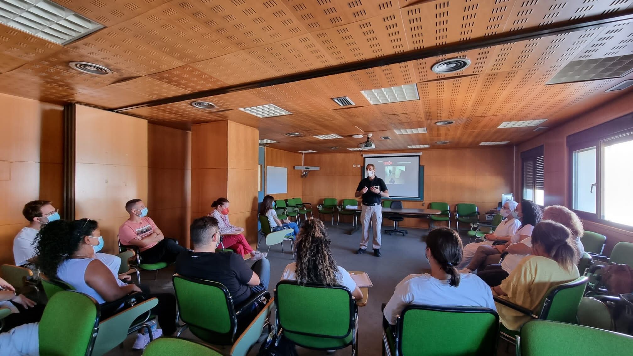 Un momento durante la formación