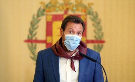 Óscar Puente, alcalde de Valladolid, durante la presentación de las fiestas