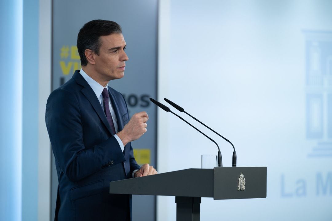 El presidente del Gobierno, Pedro Sánchez