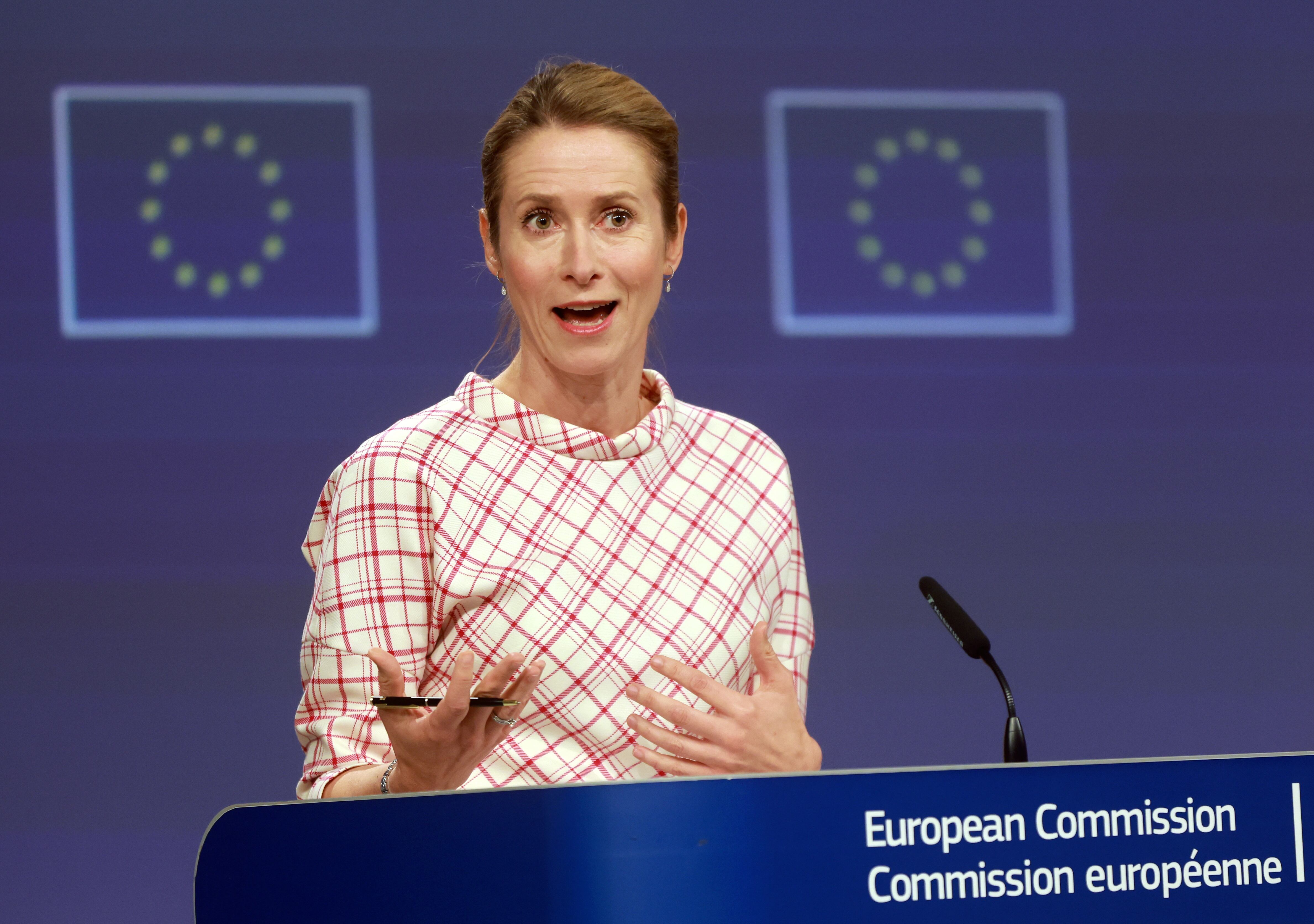 La alta representante de la UE, Kaja Kallas