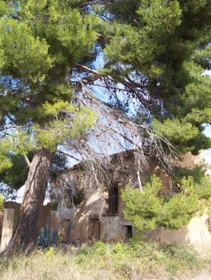 Casa familiar de los Labordeta en el paraje de Valdefeches (Belchite).