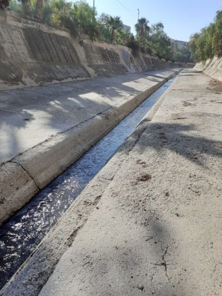 Cauce del río a su paso por Elda