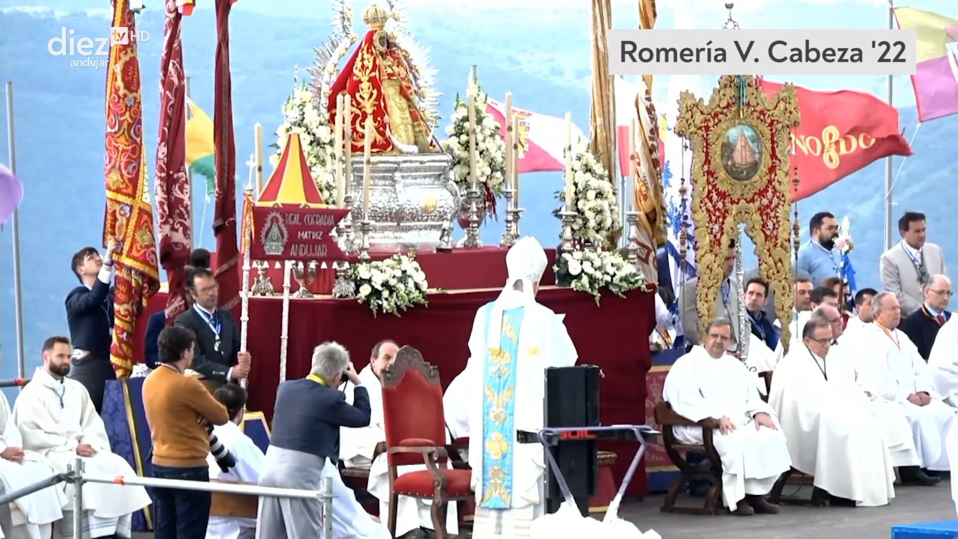 Celebración de la Santa Misa en honor a la Virgen de la Cabeza.