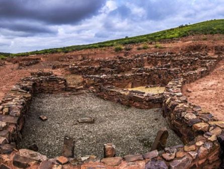 Imagen del yacimiento del Cerro de las Cabezas de Valdepeñas (Ciudad Real)