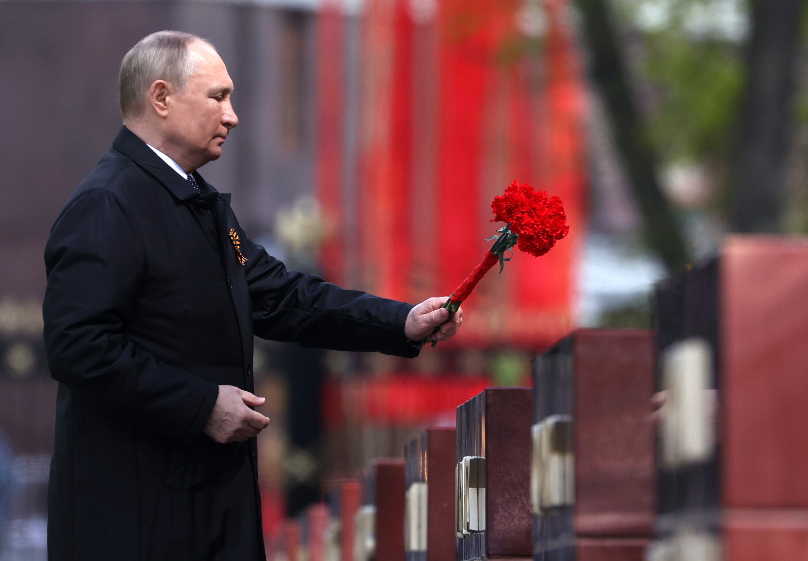 Vladimir Putin, en la celebración del día de la victoria.