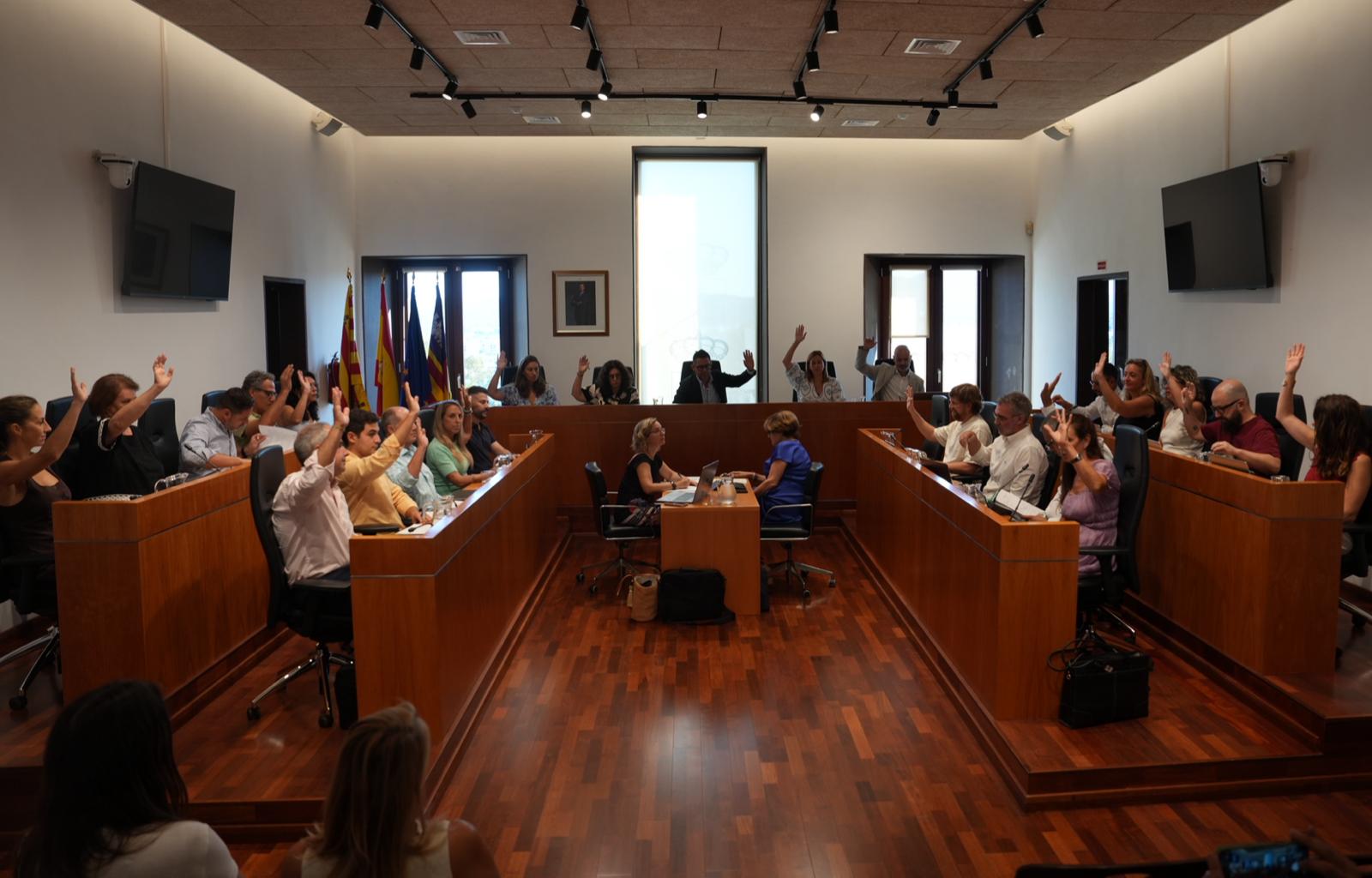 Imagen del pleno de Vila