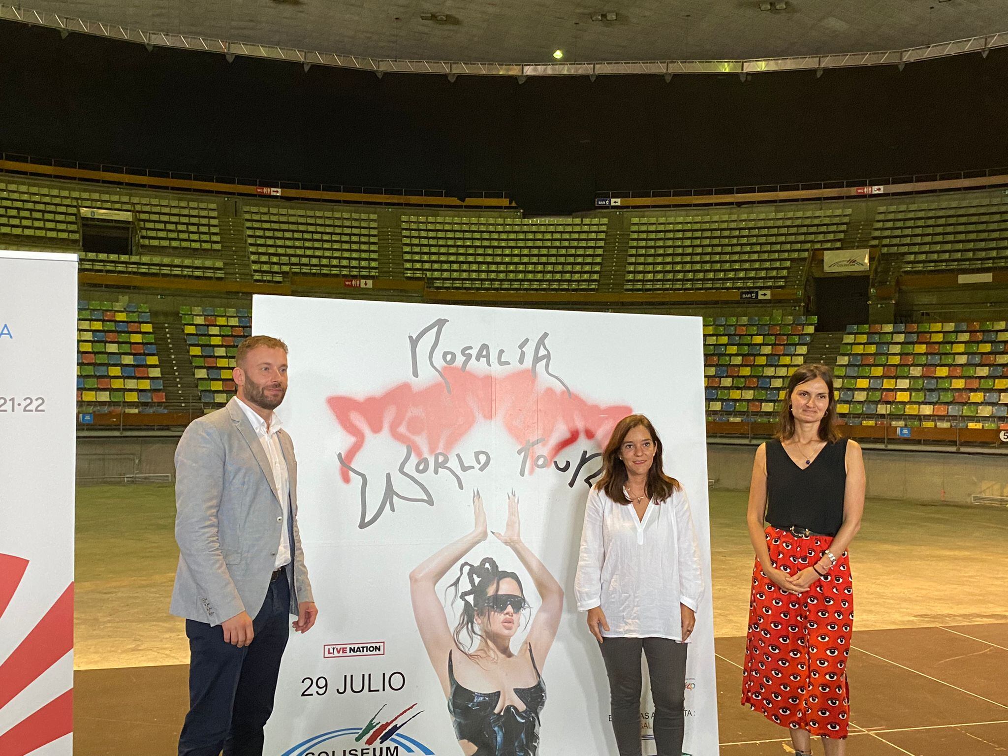 Presentación del concierto de Rosalía en A Coruña