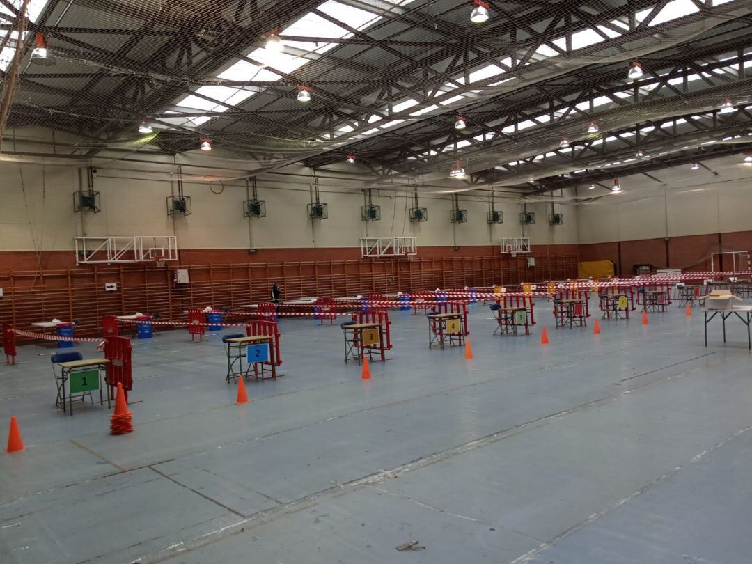Todo preparado para el cribado masivo en el Pabellón de Campos Góticos de Palencia