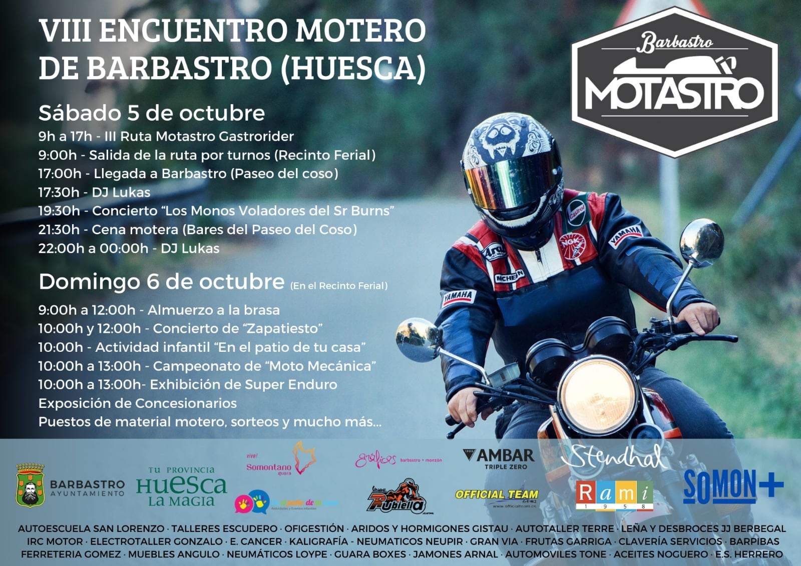 Motastro tiene un amplio programa de actividades