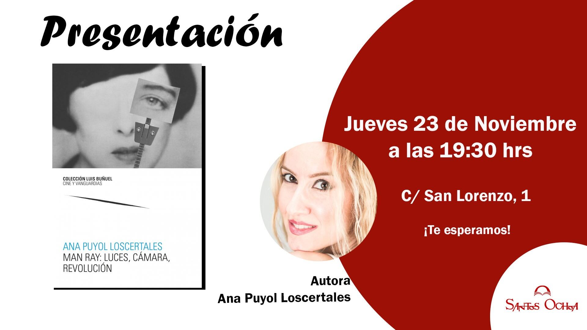 Cartel de la cita cultural de Ana Puyol