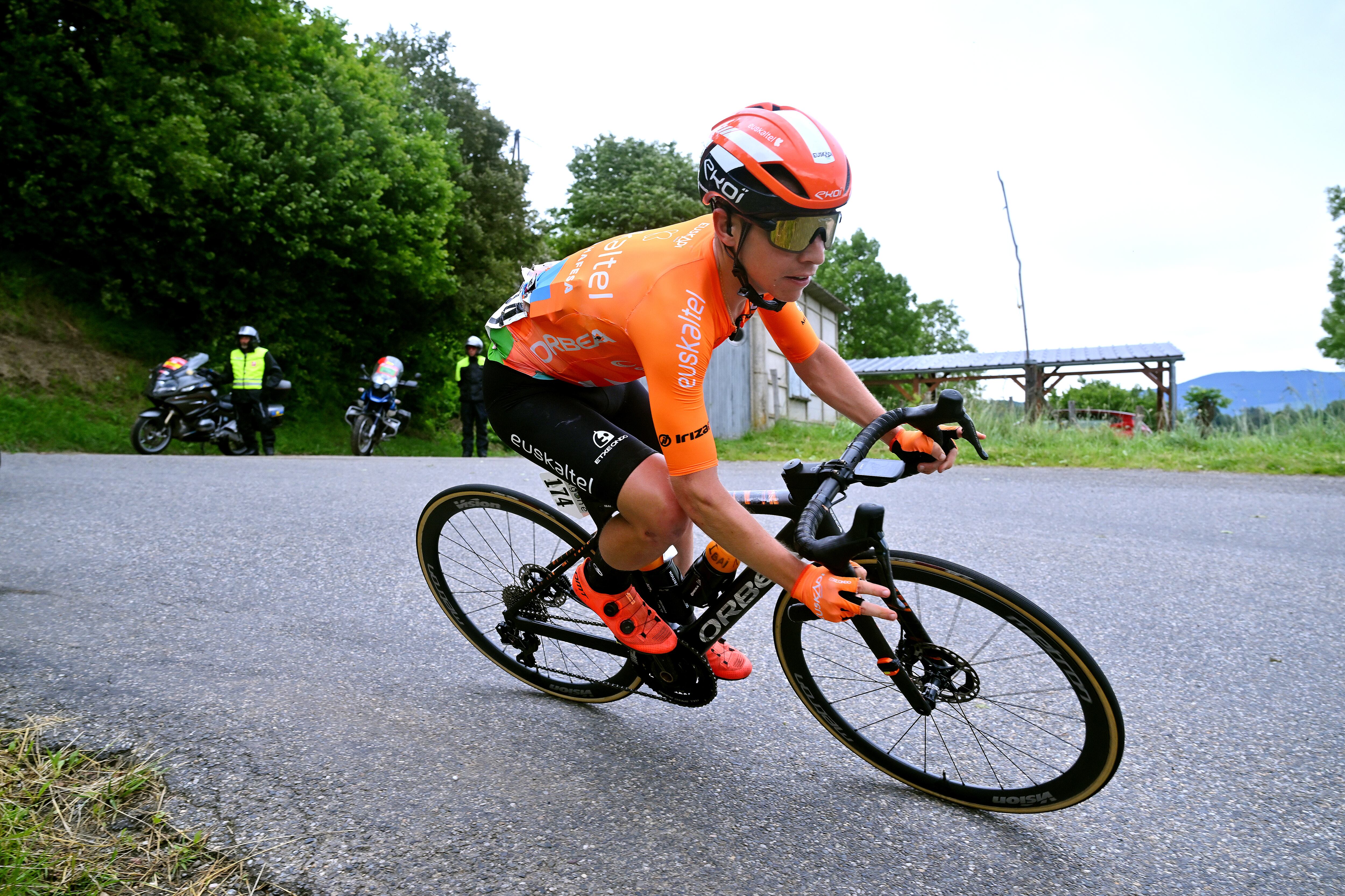 Ibai Azurmendi, durante la disputa de La Route D&#039;Occitanie-La Depeche Du Midi de 2023