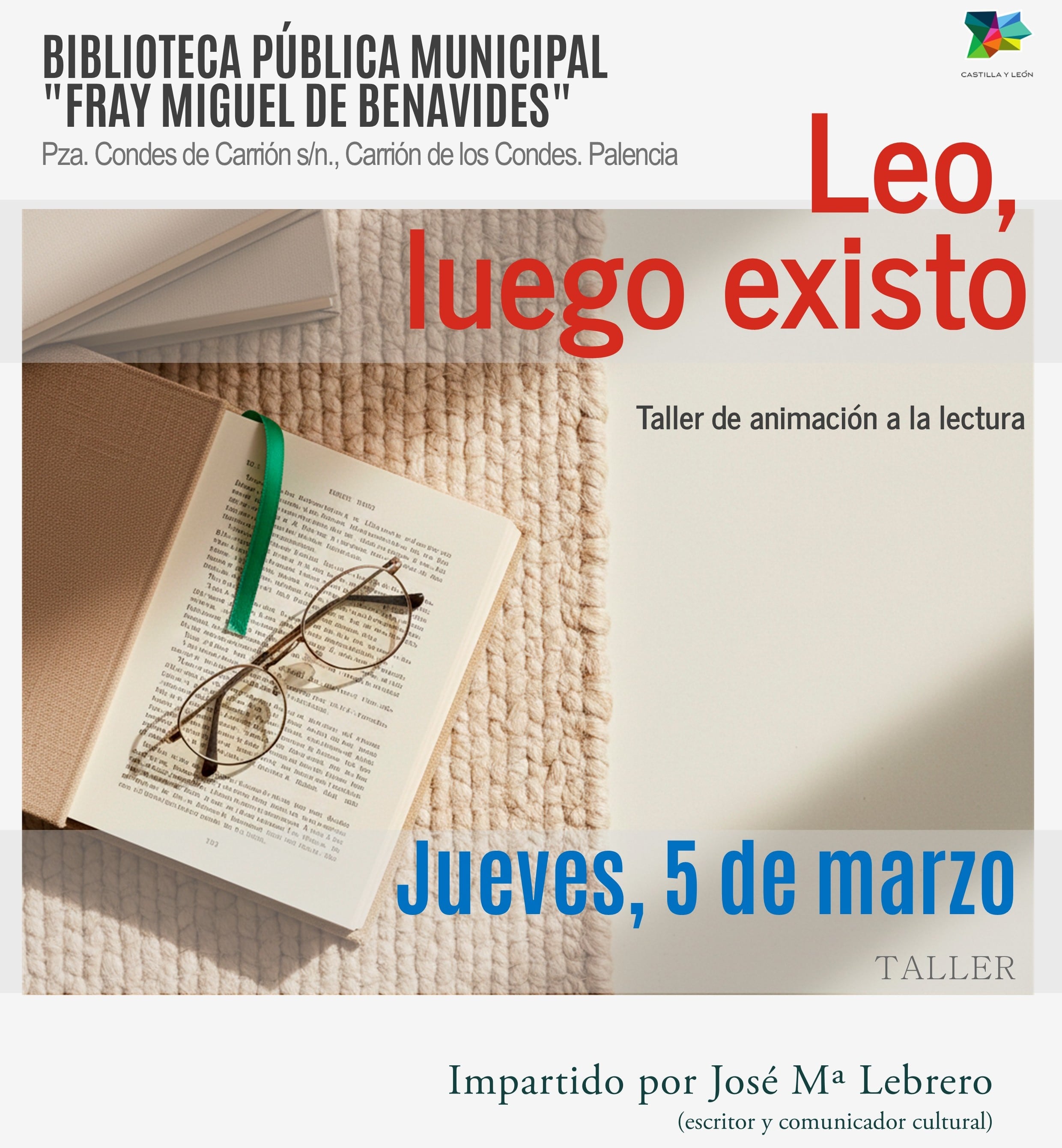 Taller de animación a la lectura 'Leo, luego existo'