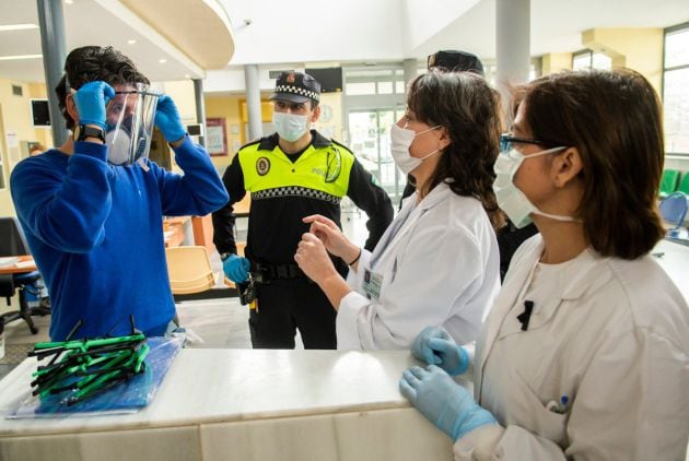 Máscaras protectoras realizadas en impresoras 3D