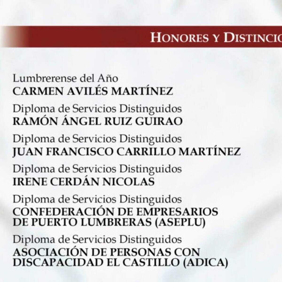 Puerto Lumbreras conmemorará el 65 aniversario de su independencia como municipio