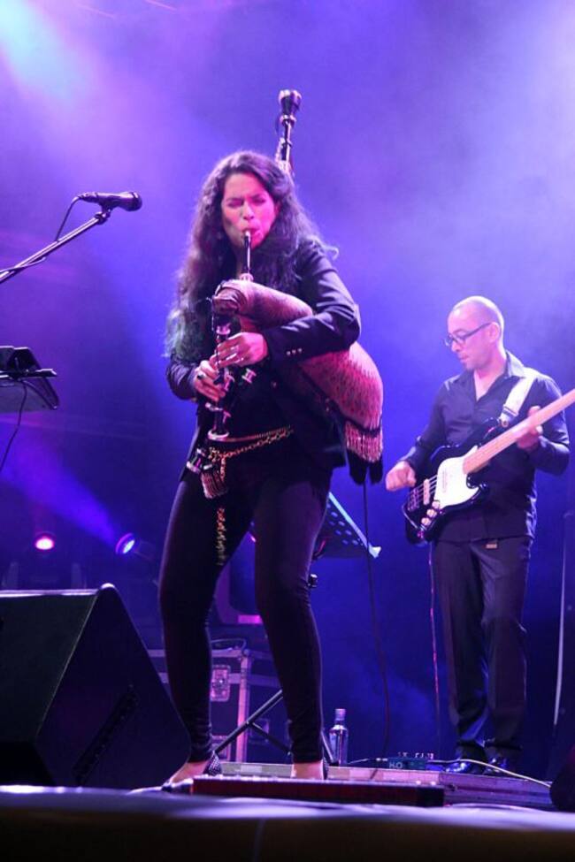 Cristina Pato en el festival de Ortigueira