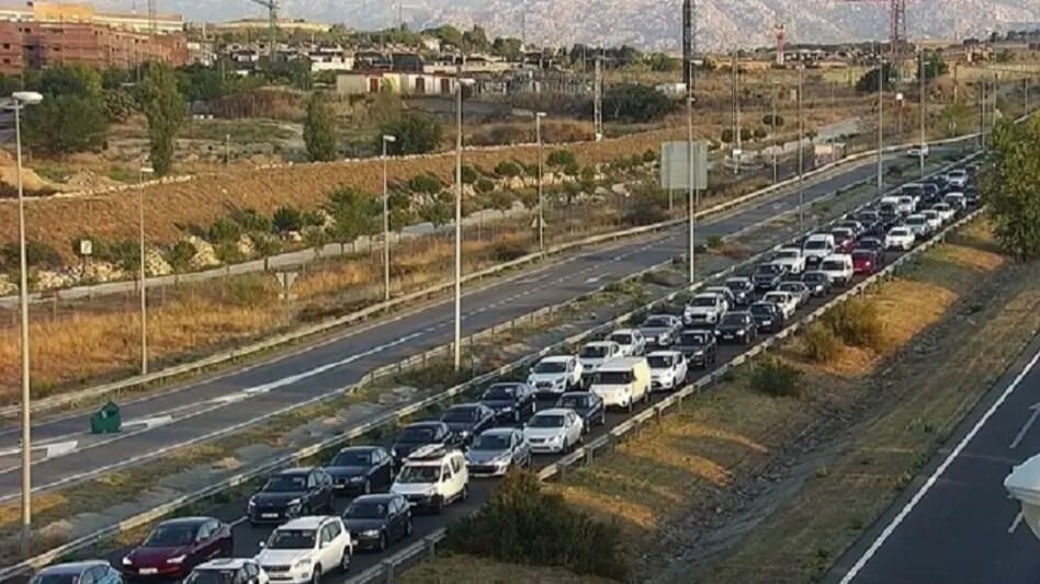 Atascos en la M-607 sentido Madrid