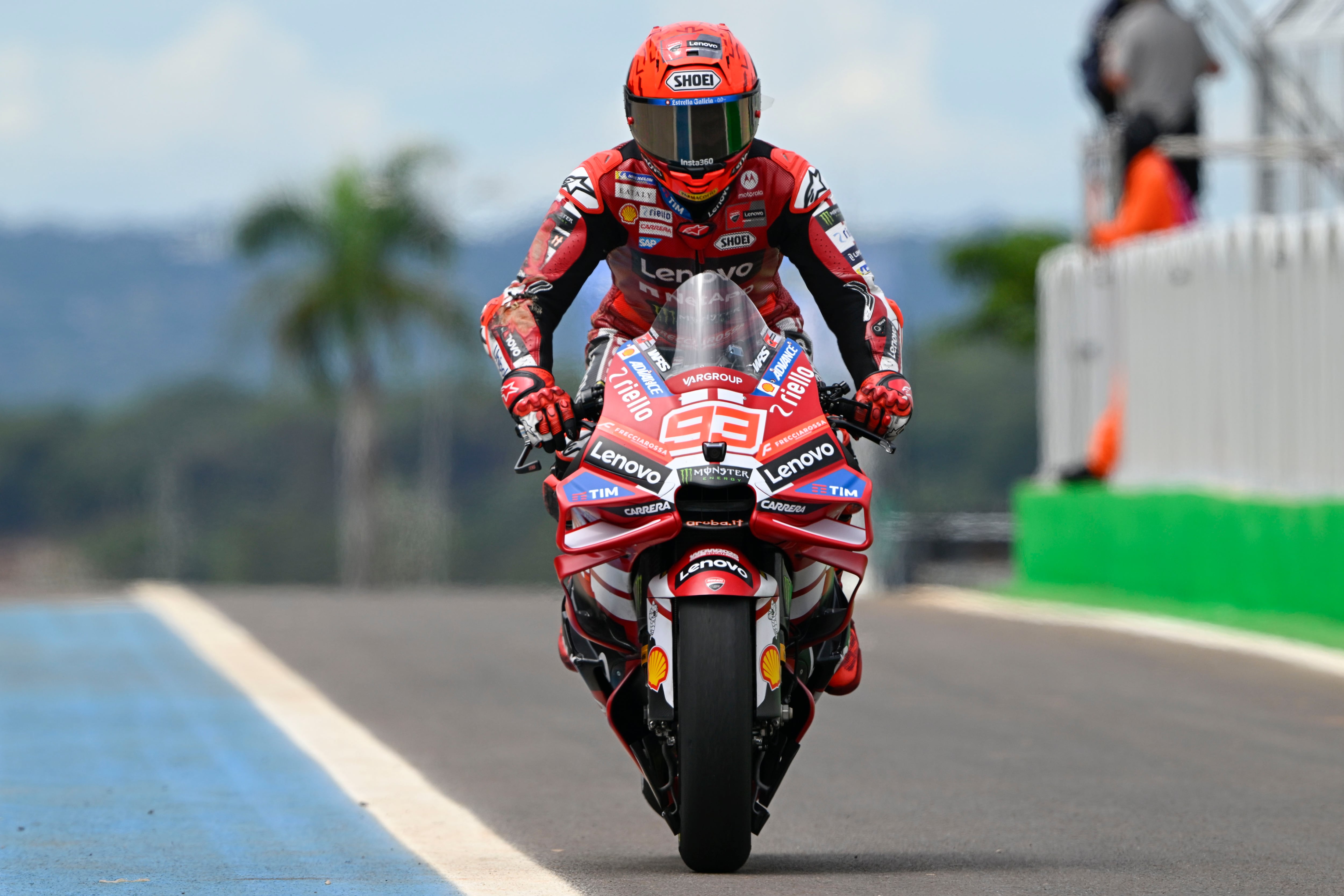 Marc Márquez, en la carrera al sprint del GP de Brasil de MotoGP