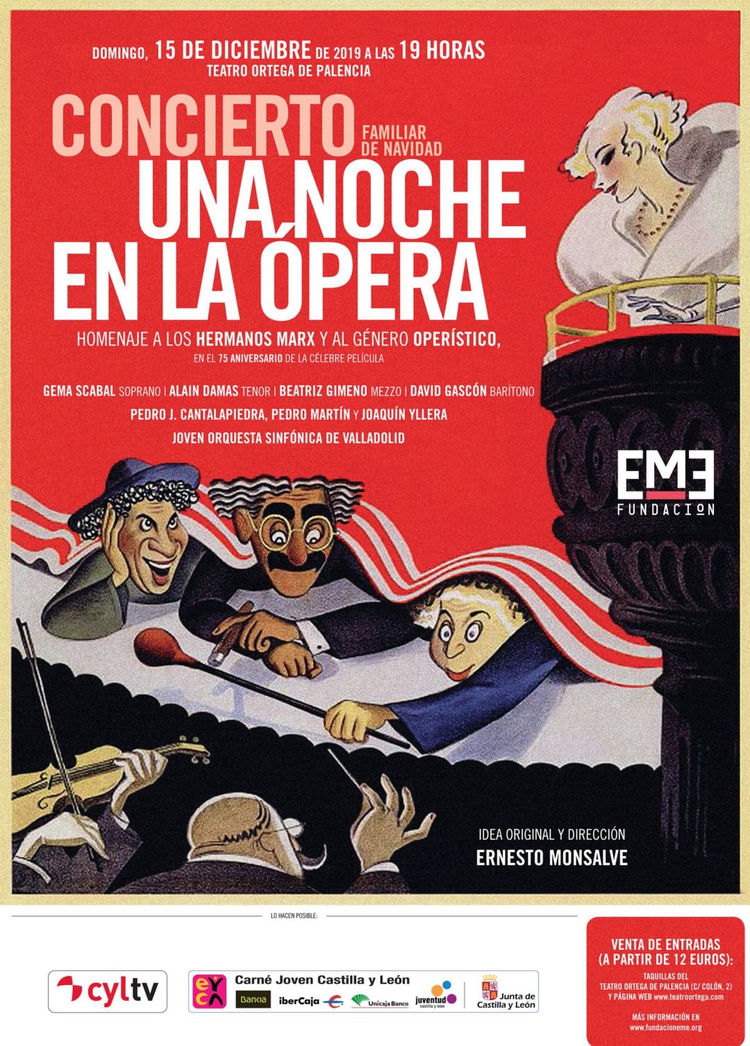 &quot;Una noche en la ópera&quot; en el Teatro Ortega de Palencia