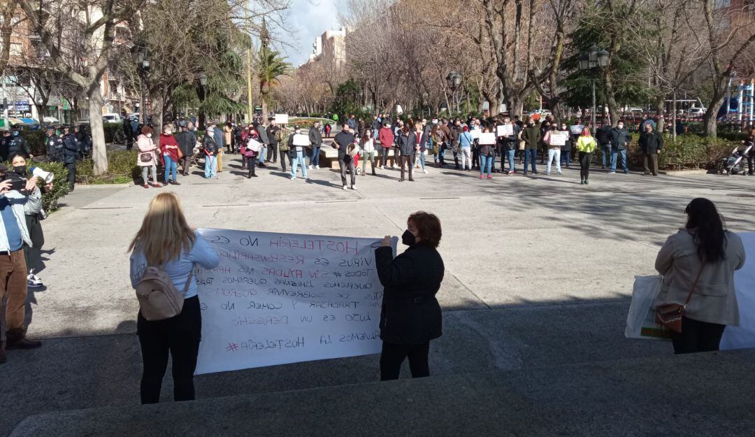 Fin de la manifestación convocada por FEPU y los hosteleros en Puertollano