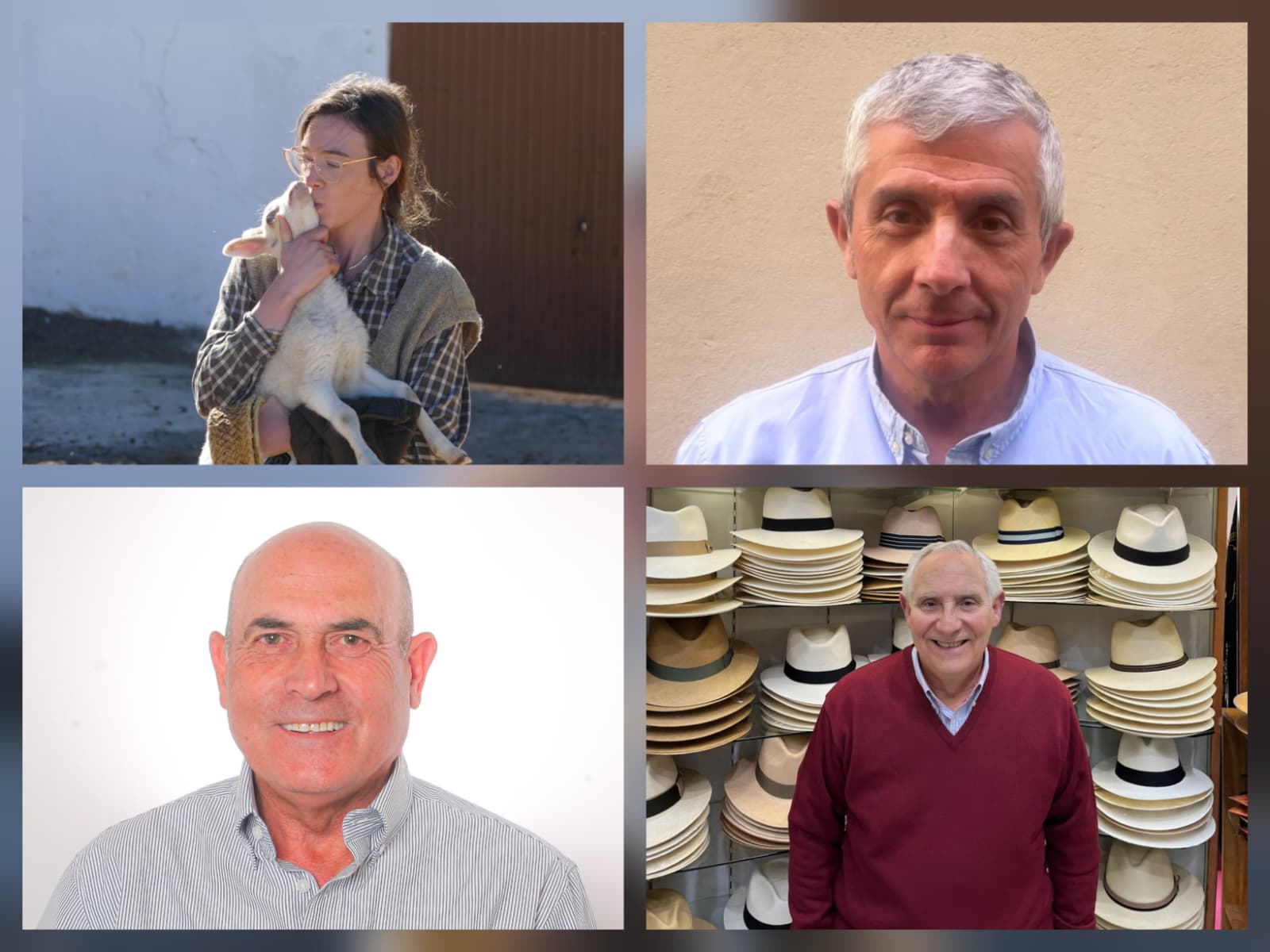 Por arriba y de izquierda a derecha, Lucia, Alonso, Javier y Antonio