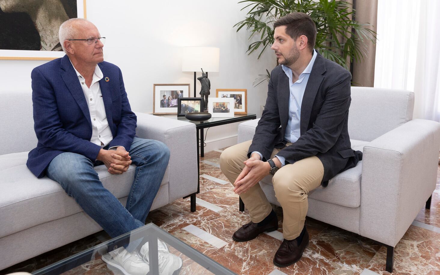 Vicent Grimalt y José Manuel Prieto, alcaldes de Dénia y Gandia respectivamente.