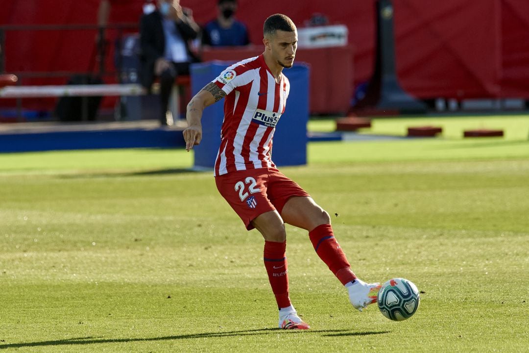 Mario Hermoso, durante el partido contra el Levante