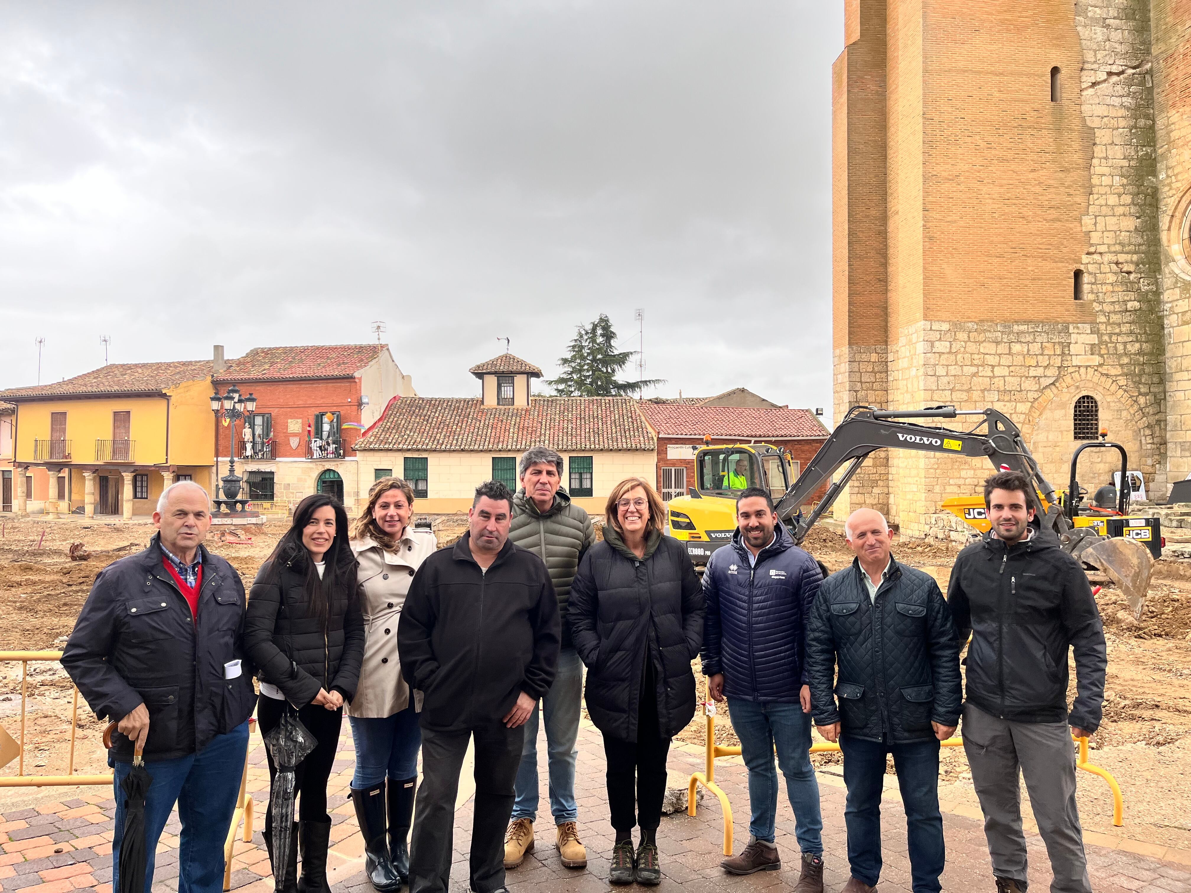 Becerril acomete las obras de rehabilitación de su plaza Mayor