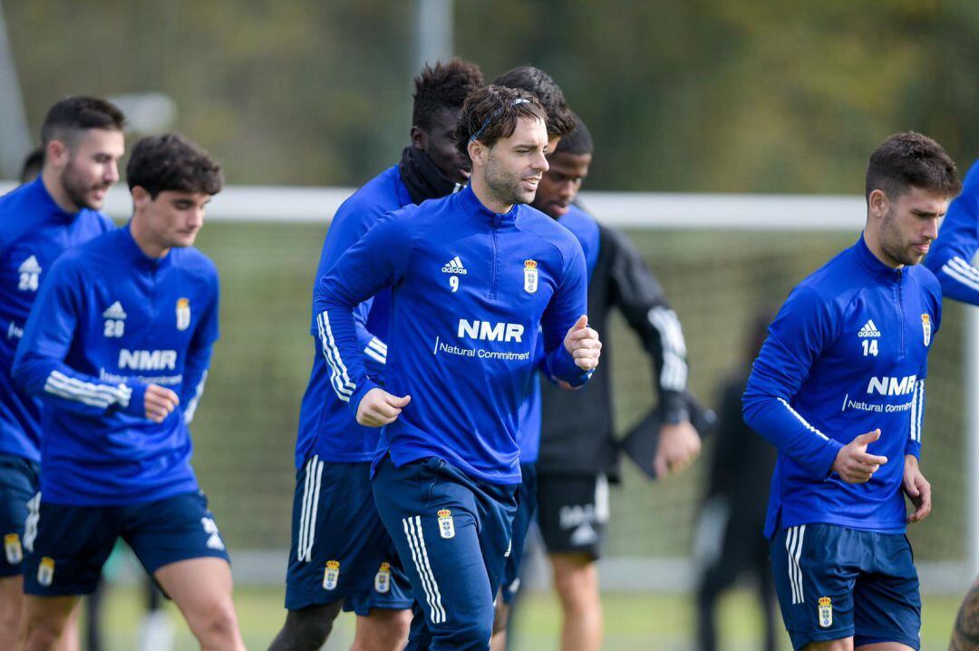 Rodri en su vuelta a los entrenamientos grupales.