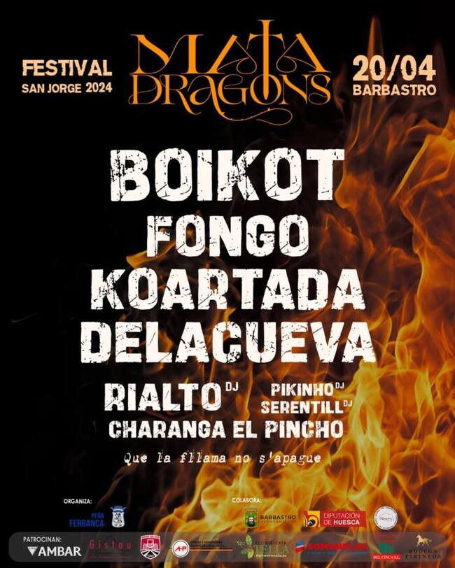 Todo preparado para la segunda edición de Matadragons. Foto: Ayuntamiento de Barbastro