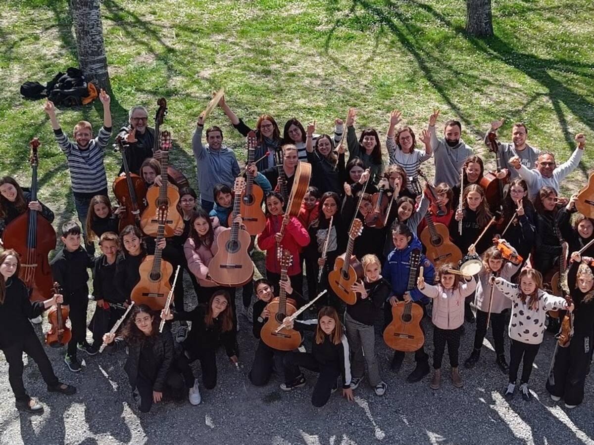 Morillo de Tou acoge el Encuentro de Primavera Ensemble XXI con 45 jóvenes músicos de Aragón y Cataluña