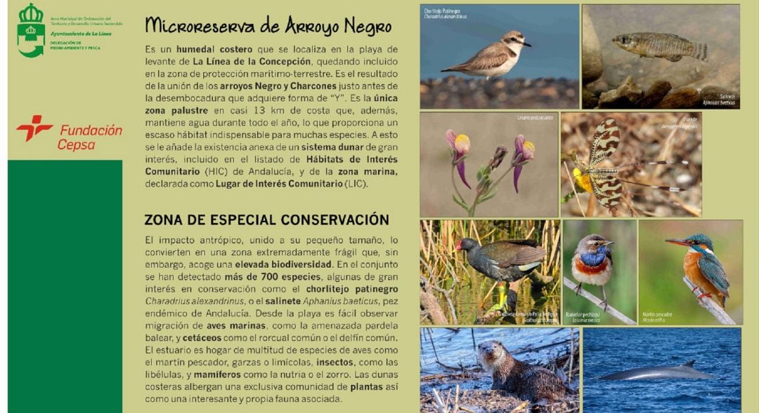 Cartelería de Arroyo Negro.