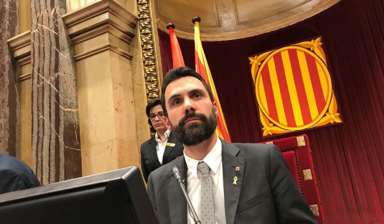 El presidente del Parlament, Roger Torrent