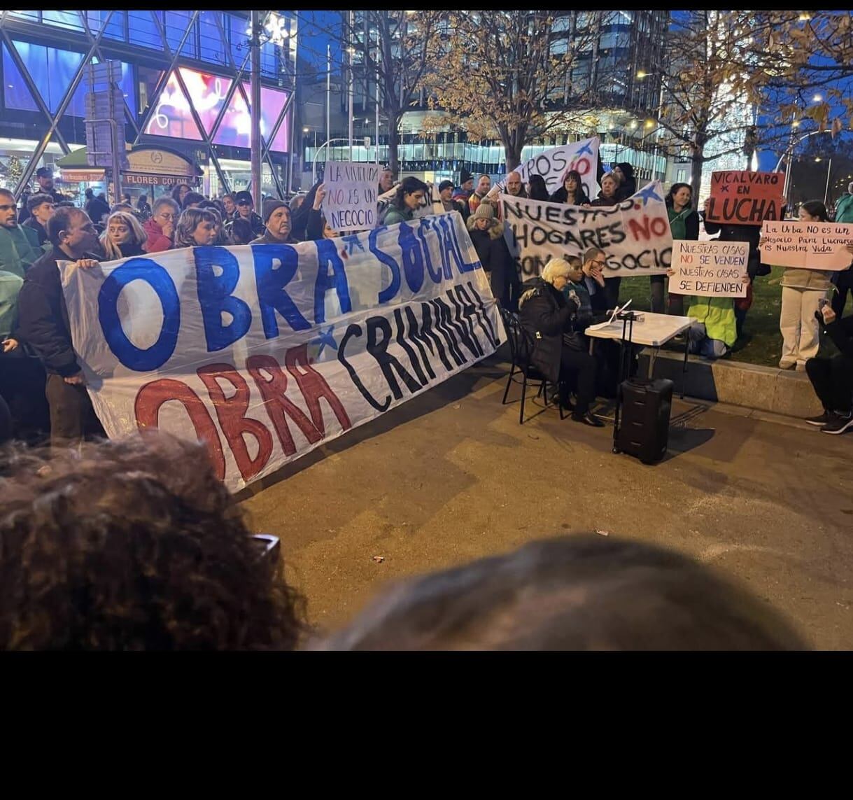 La manifestación de este miércoles en Colón