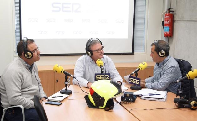 José Rubio, inspector jefe del Consorcio, y Jaume Lloret, diputado de Emergencias