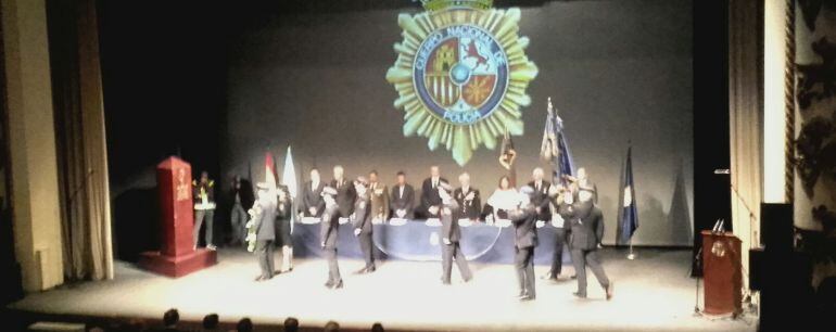 Acto en el Día de la policía