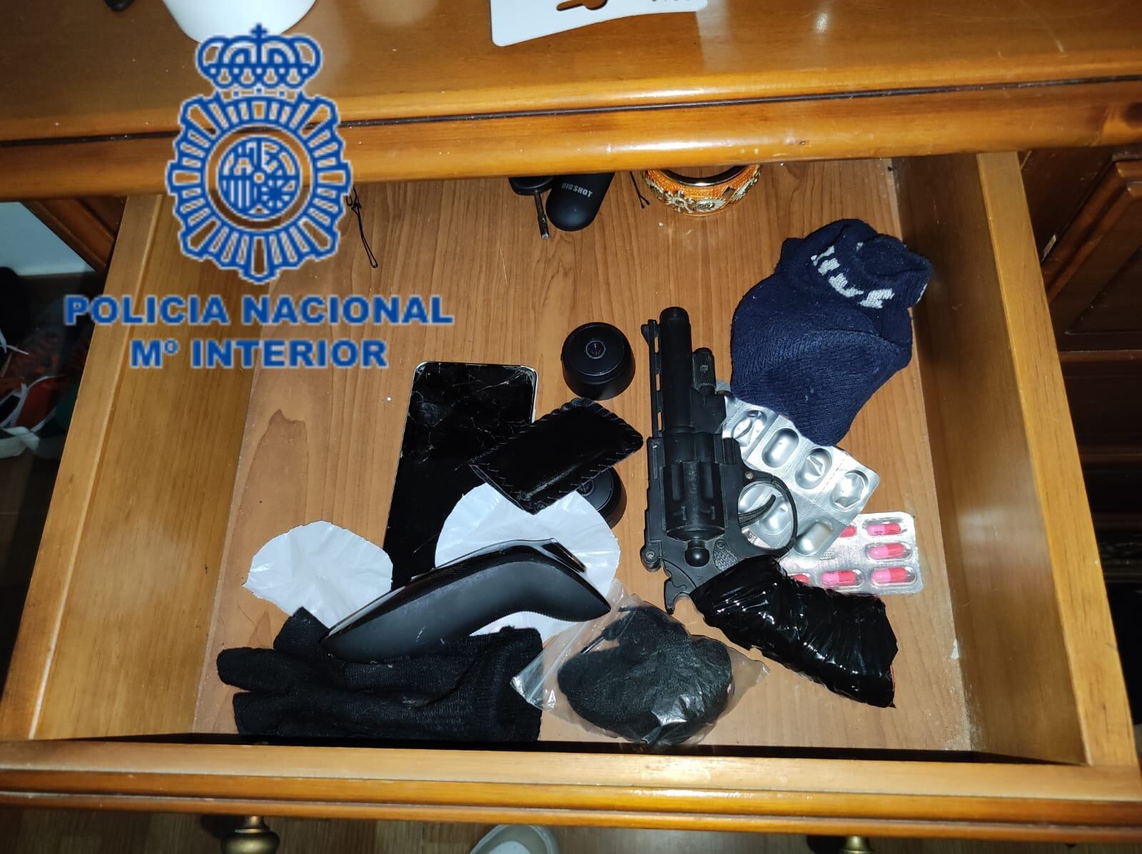 Armas intervenidas por la Policía