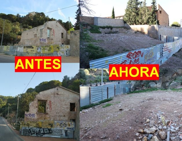 Denuncian el derribo de una casa del siglo XVIII en Algezares