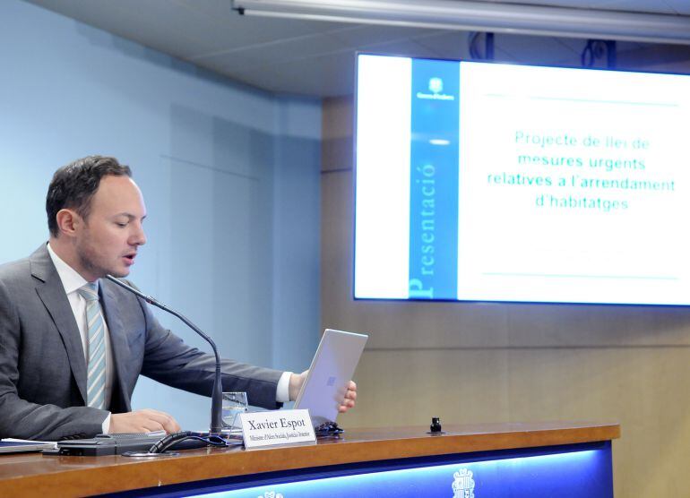 El ministre Xavier Espot presenta el projecte de llei omnibus